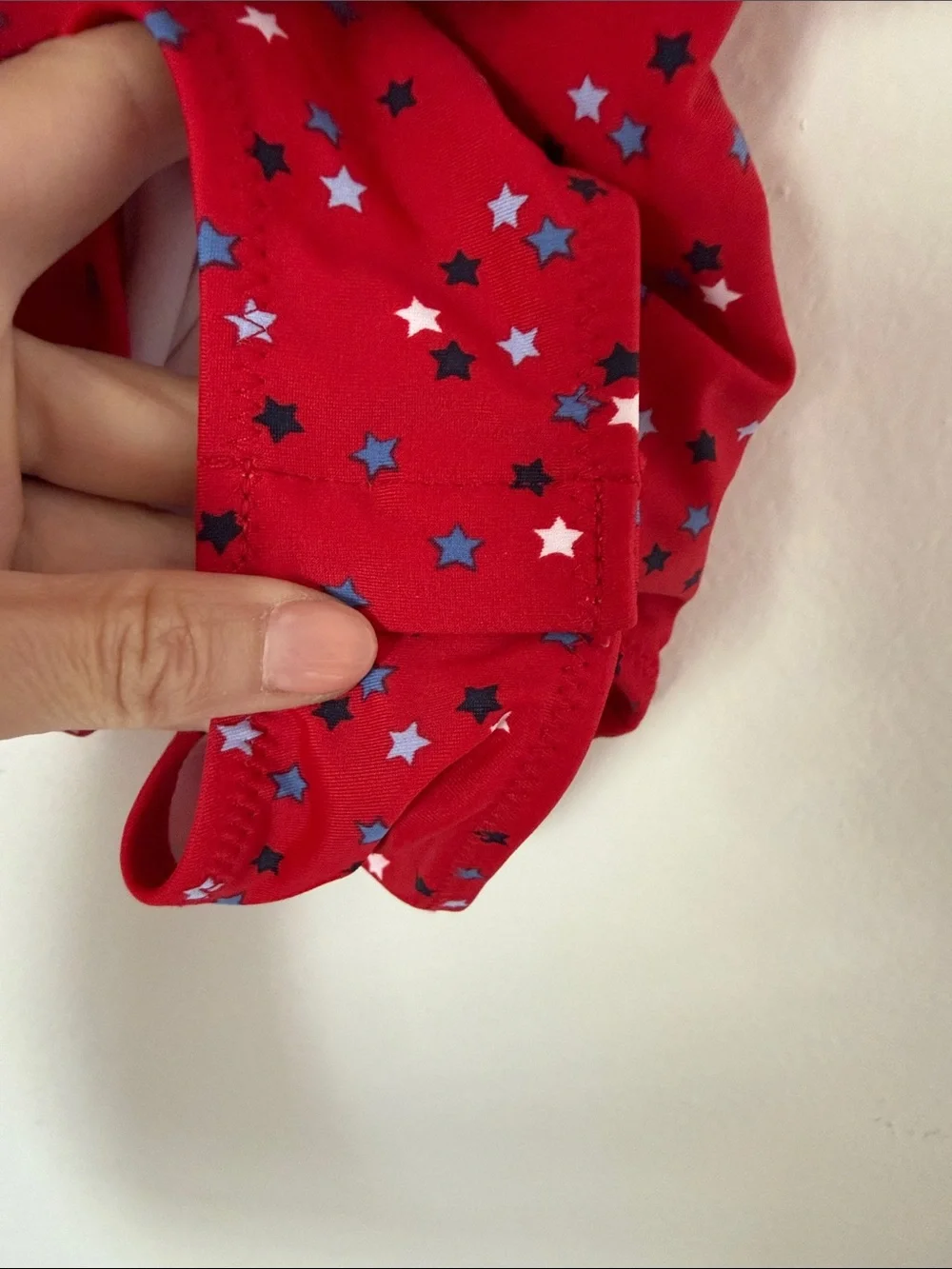 Oshkosh B’gosh Red Star Print Ruffle One-Piece Swimsuit 4th of July Baby